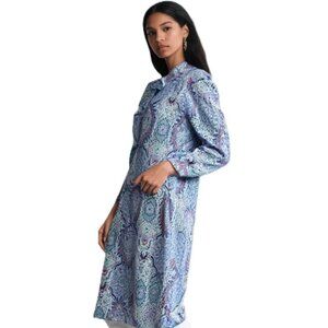 Ink + Ivy Floral Paisley Button Down Nightgown Size Large